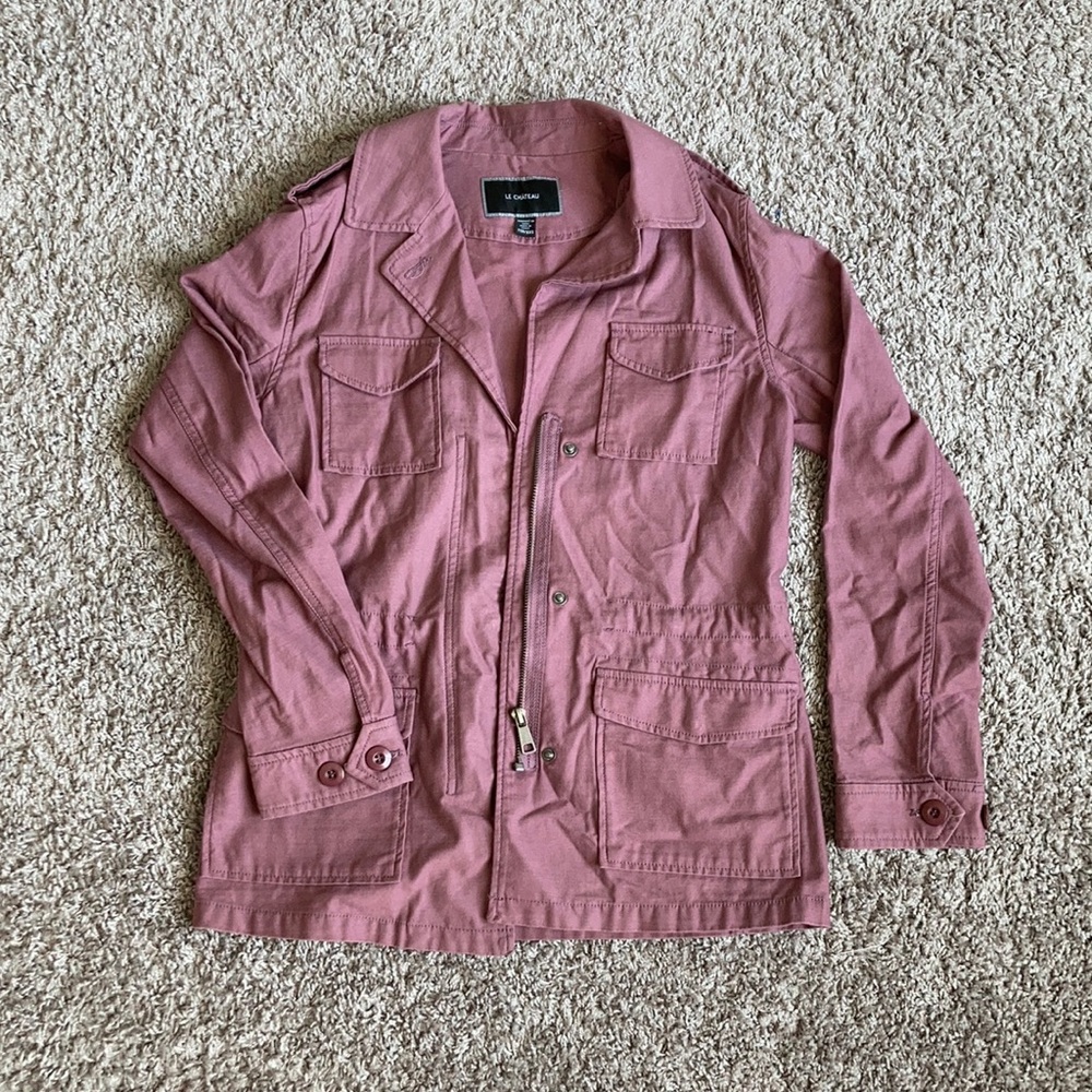 Dusty pink utility jacket